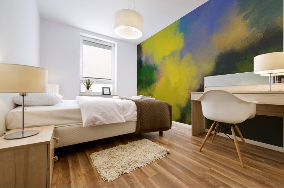 yellow Mural print