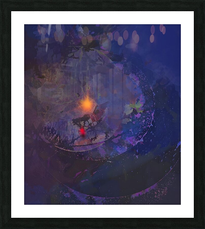 blue base Picture Frame print