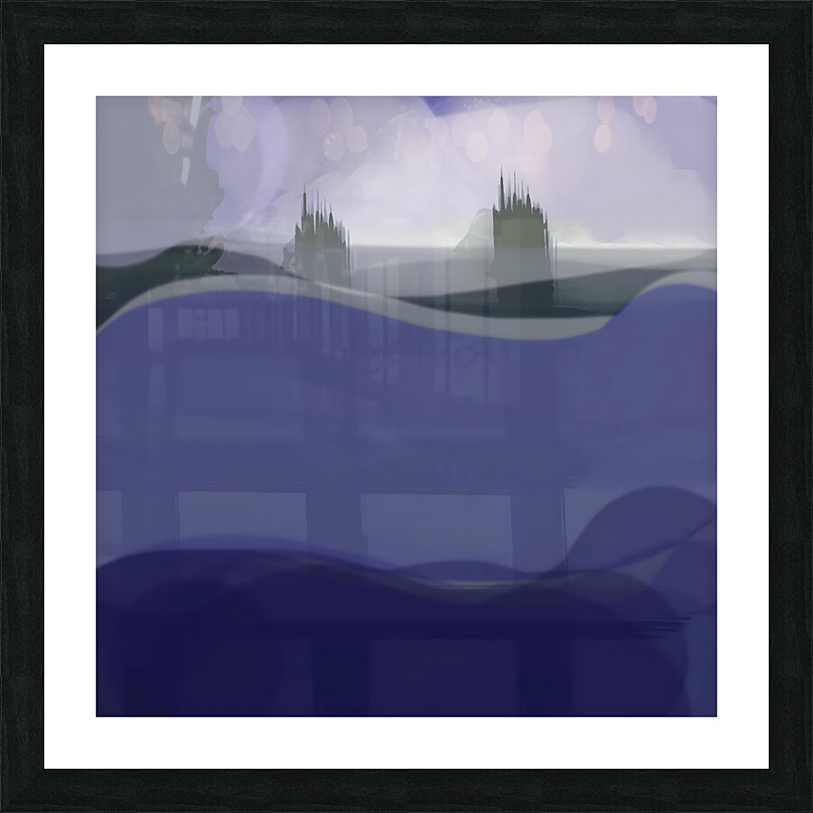 wrecked pier  Picture Frame print