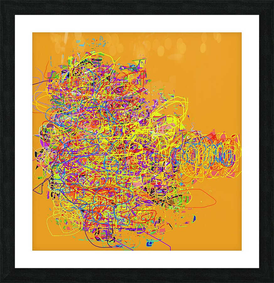 wire pig Picture Frame print