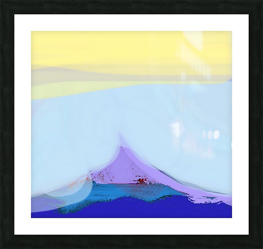 blue spurt Picture Frame print