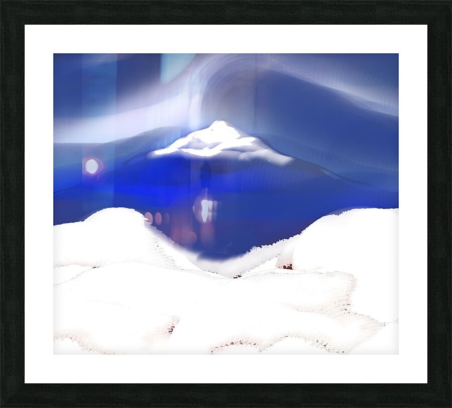 winter mountain Picture Frame print