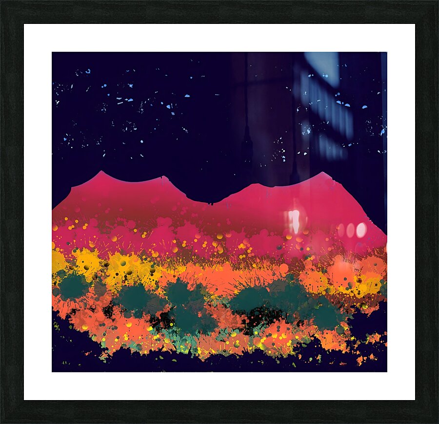 deep blue sky Picture Frame print