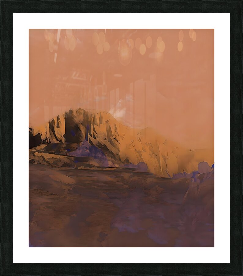 peach sky Picture Frame print