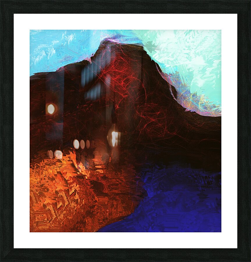 elephant head hill3 Picture Frame print
