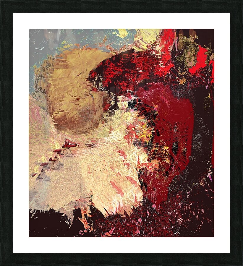 on fire Picture Frame print