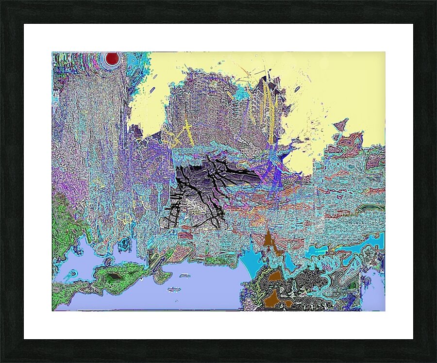 scraps8 Picture Frame print