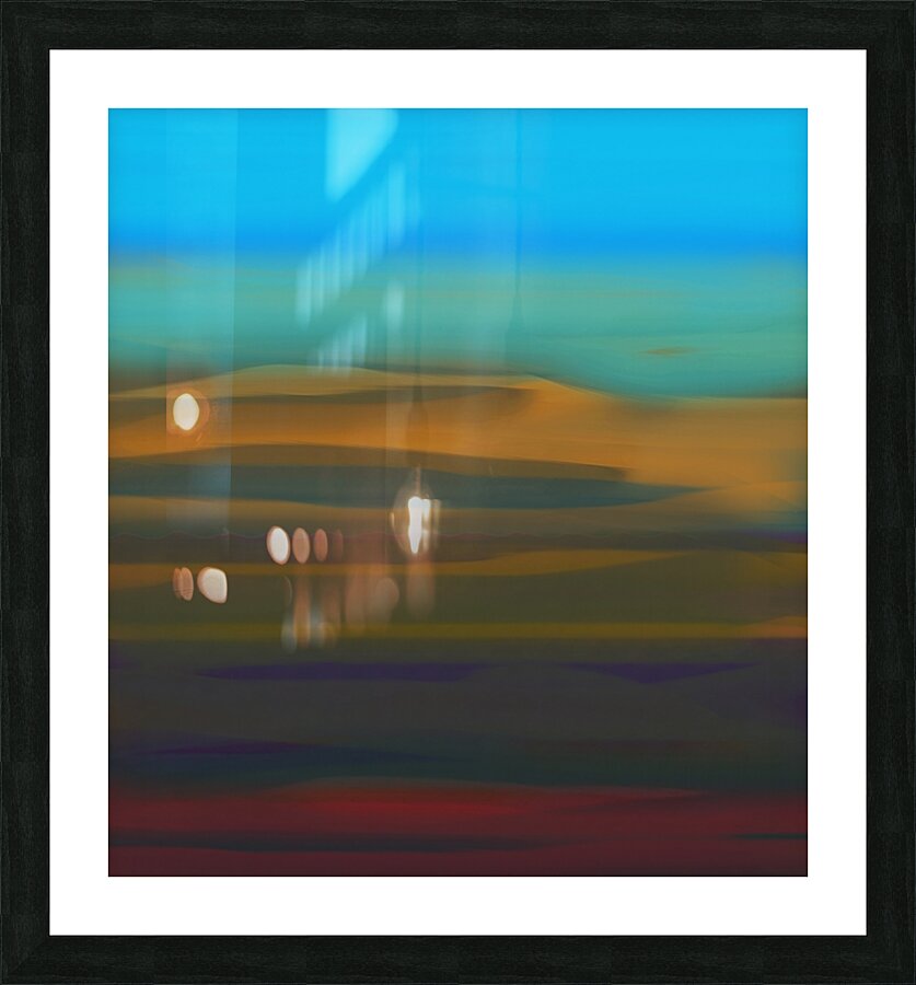 painted desert Picture Frame print