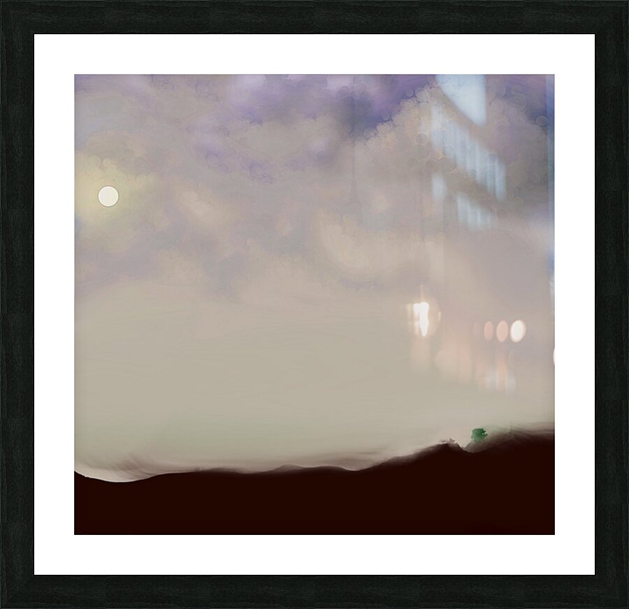 full moon Picture Frame print