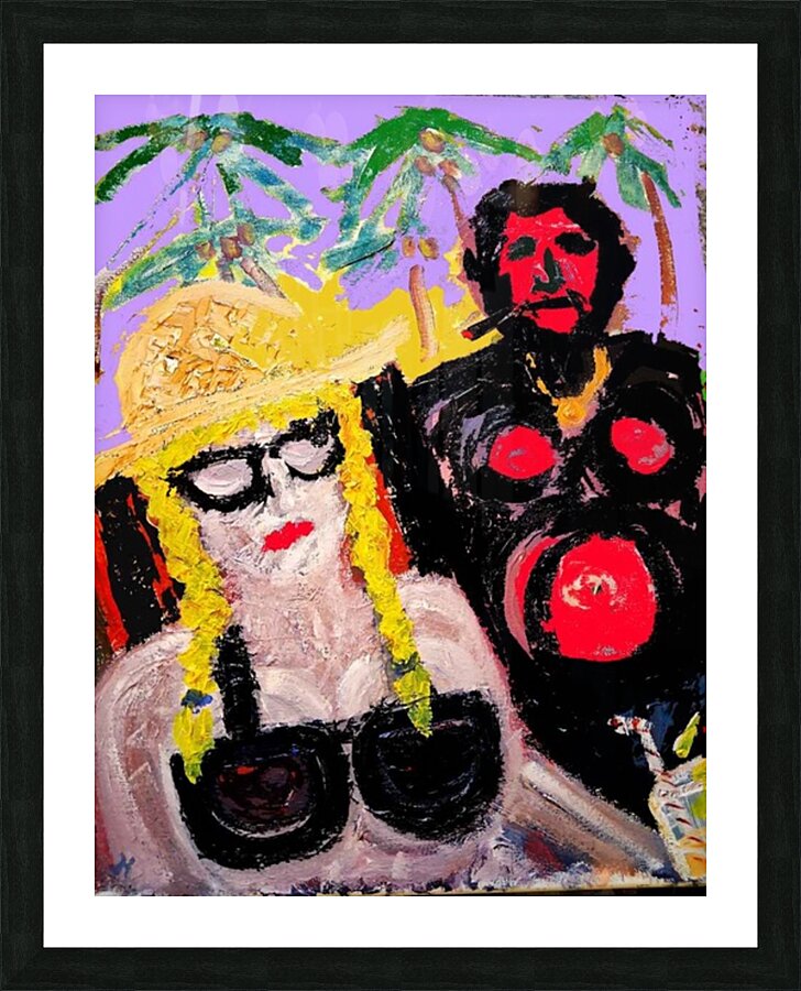 beachbums Picture Frame print