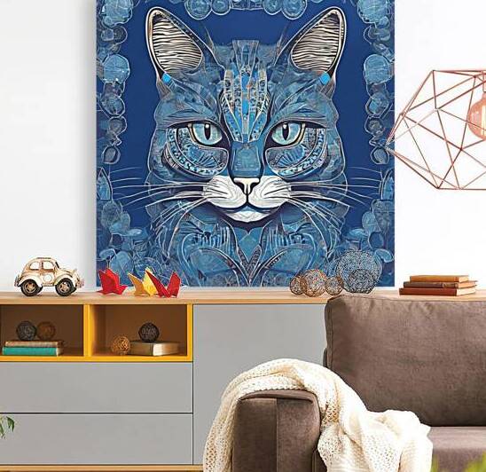 Blue pharaonic cat by NANAWAY