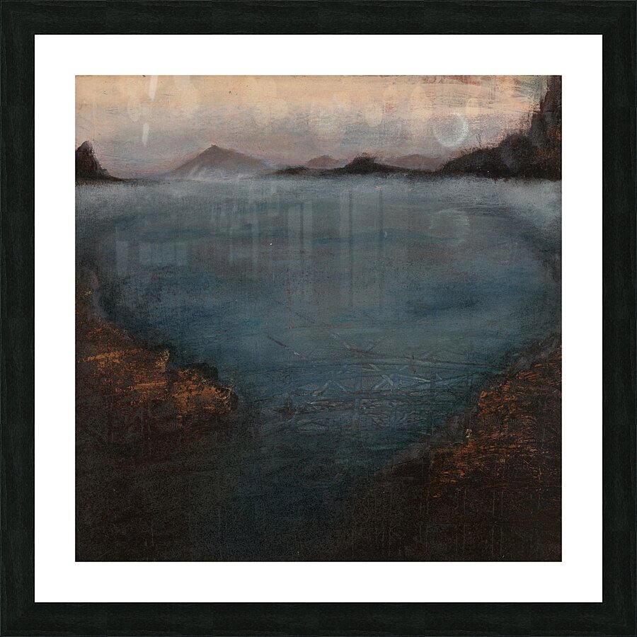 Misty Sea Picture Frame print