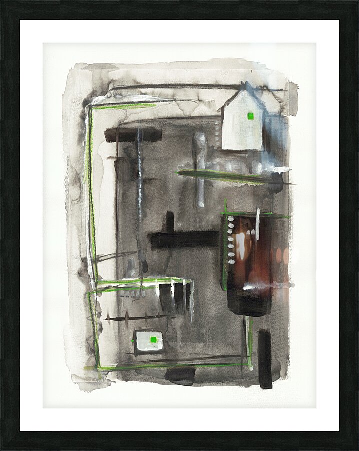 Village Isolation Picture Frame print