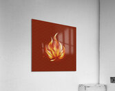 blaze fire flame texture background 2 Acrylic Print