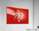 Parametric abstract red shape 2 Acrylic Print