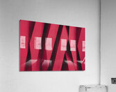 Abstract solid color red background texture photo Acrylic Print
