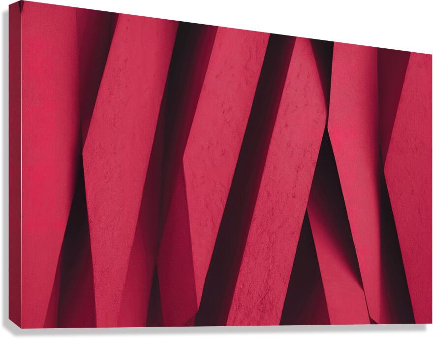 Abstract solid color red background texture photo Canvas Print