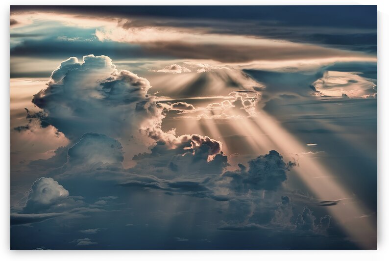Aerial view flying above dramatic fluffy clouds a 1722614308.2942 by Iremia Tudor