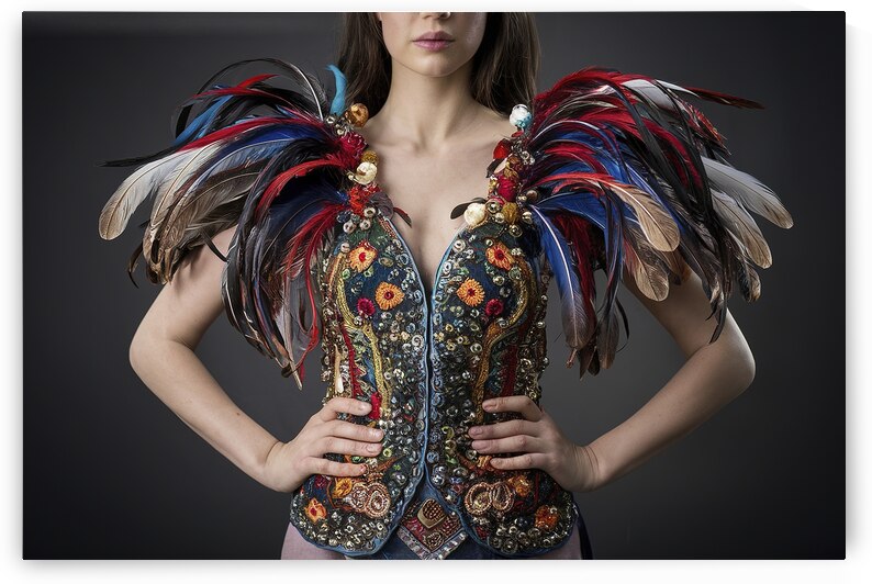 macro texture fragment costume decorated with fea 1722614727.3379 by Iremia Tudor