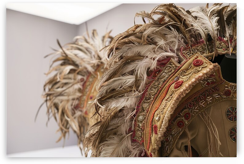 macro texture fragment costume decorated with fea 1722614725.3041 by Iremia Tudor