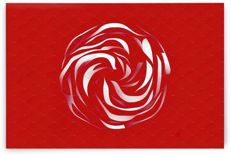 Parametric abstract red shape 2 by Iremia Tudor