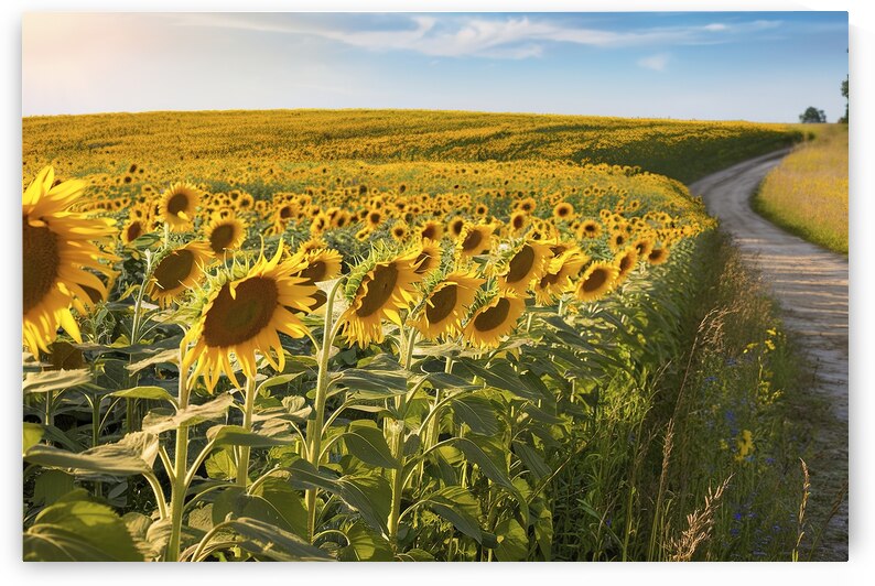 Beautiful sunflower field in summer. yellow flowe 1722616124.9118 by Iremia Tudor