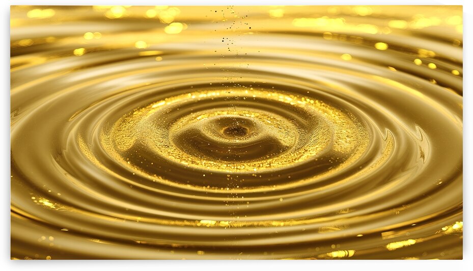 Abstract of gold glitter bright ripple background by Iremia Tudor