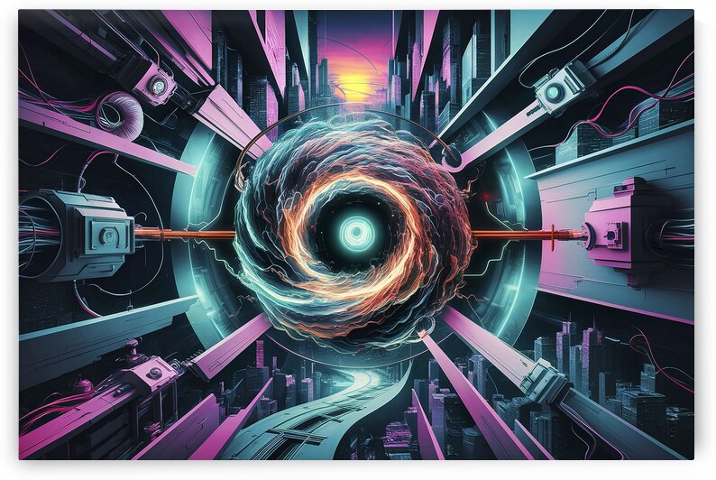 Abstract science futuristic energy technology con by Iremia Tudor