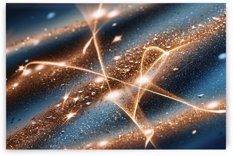 Beautiful abstract shiny light and glitter backgr by Iremia Tudor