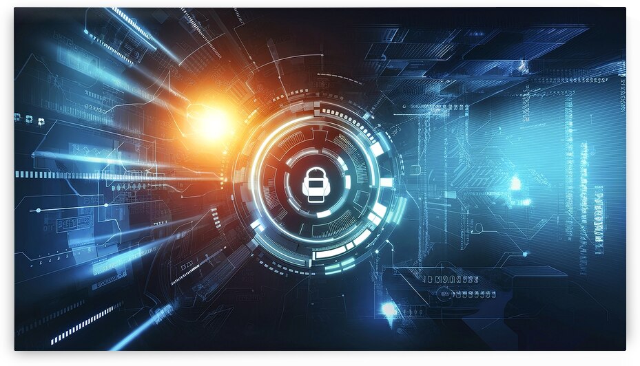 Abstract digital cyber background Big data code m by Iremia Tudor