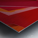 Parametric abstract red shape 3 Metal print