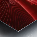 Parametric abstract red shape 4 Metal print