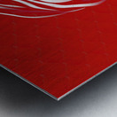 Parametric abstract red shape 2 Metal print