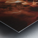 blaze fire flame texture background 4 Metal print