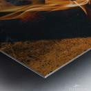 blaze fire flame texture background 3 Metal print