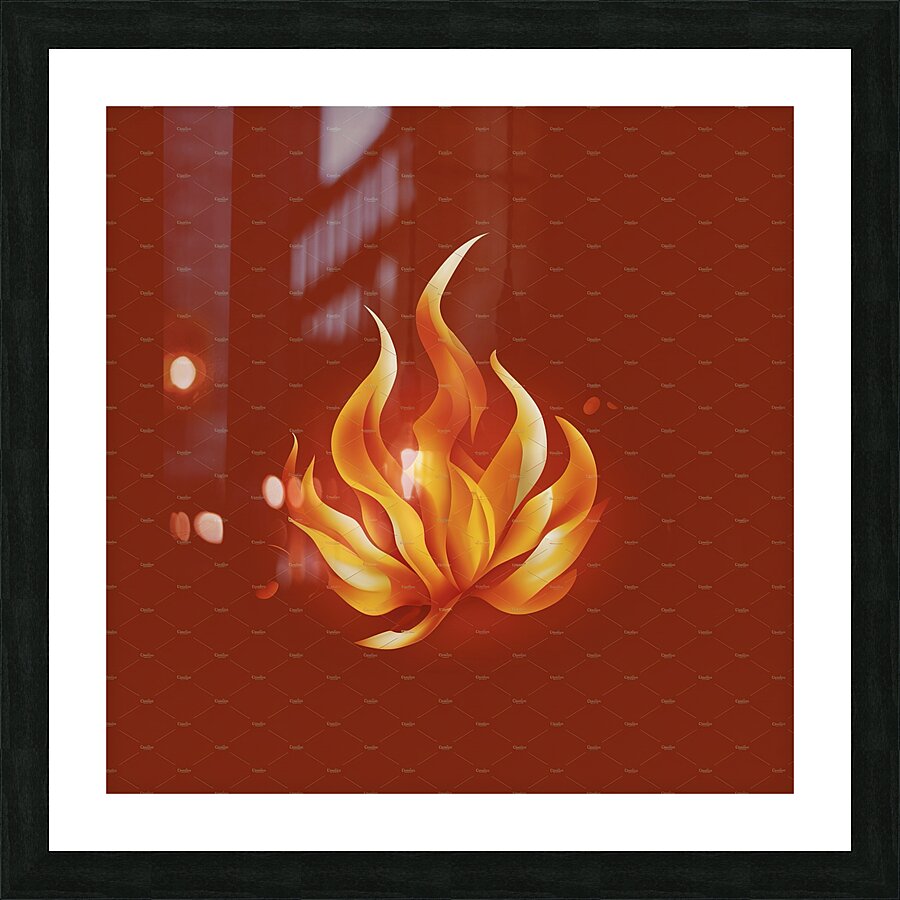blaze fire flame texture background 2 Picture Frame print