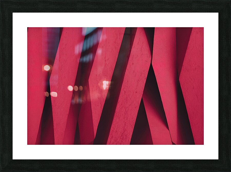 Abstract solid color red background texture photo Picture Frame print
