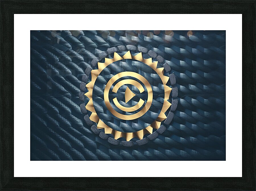 Carbon fiber texture Picture Frame print