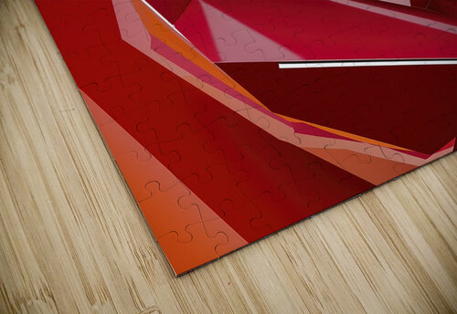Parametric abstract red shape 3 Iremia Tudor puzzle