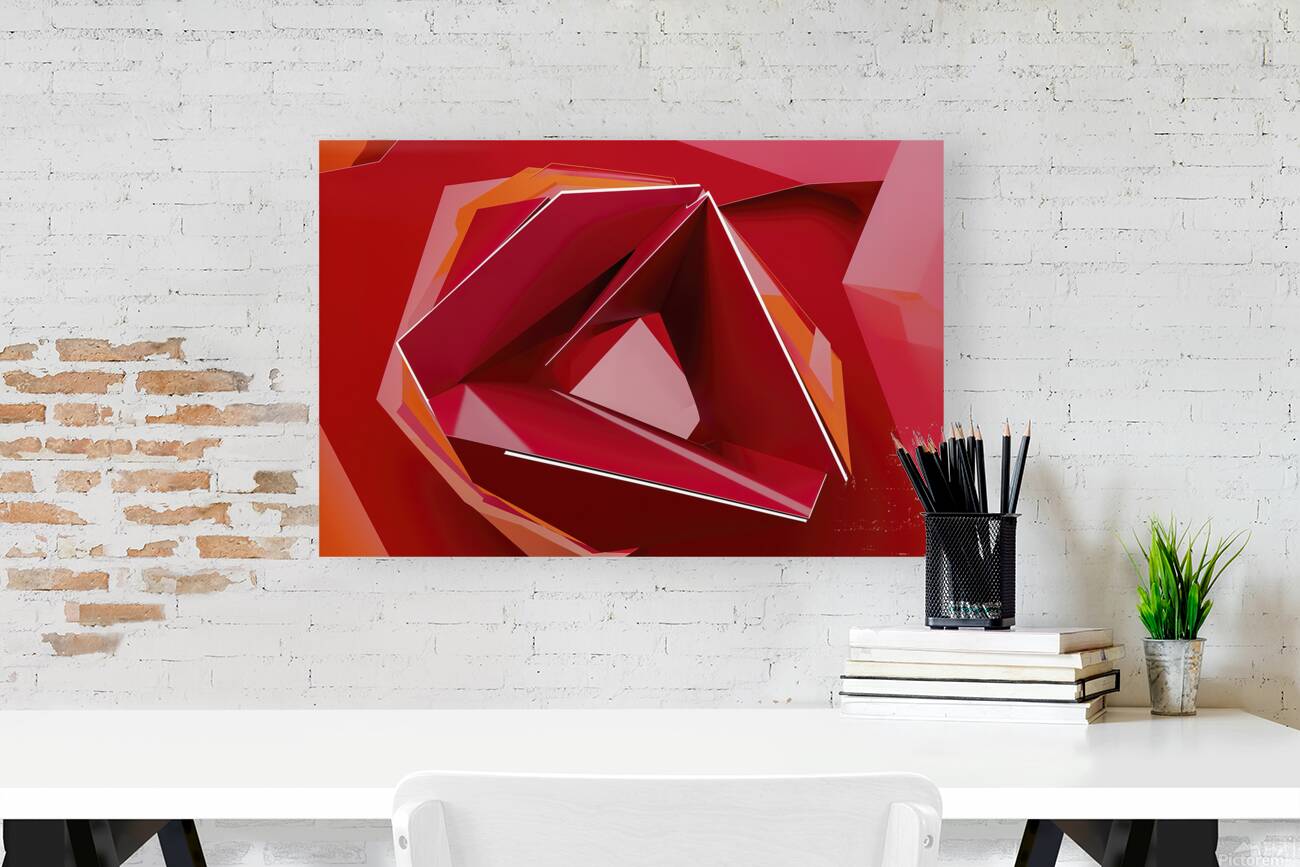 Parametric abstract red shape 3 Reproduction