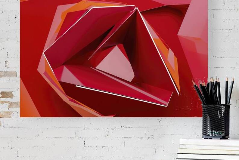 Parametric abstract red shape 3 by Iremia Tudor