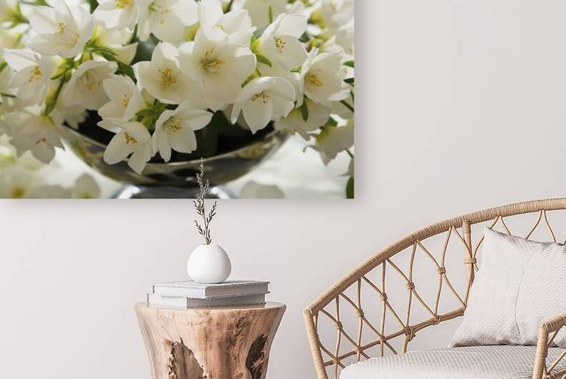 Bunch of white jasmine aromatic flowers 3 by Iremia Tudor