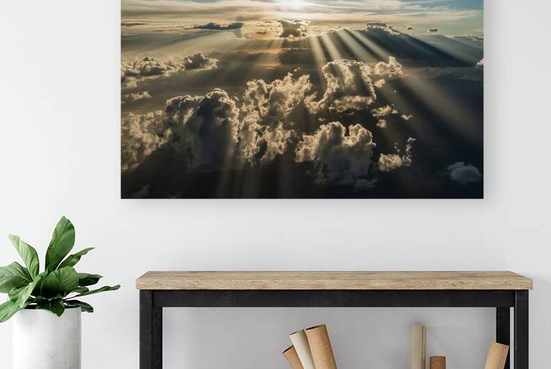 Aerial view flying above dramatic fluffy clouds a 1722614308.4038 by Iremia Tudor