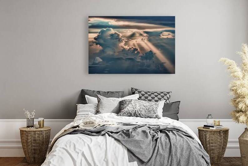 Aerial view flying above dramatic fluffy clouds a 1722614308.2942 by Iremia Tudor