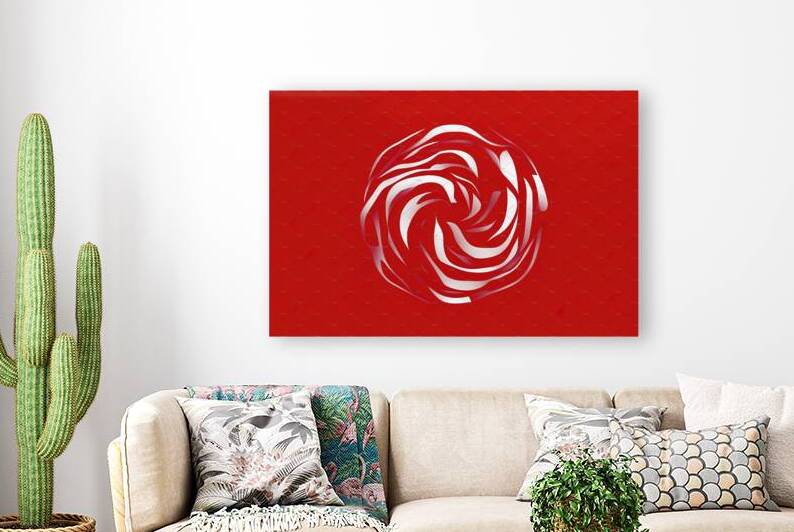 Parametric abstract red shape 2 by Iremia Tudor