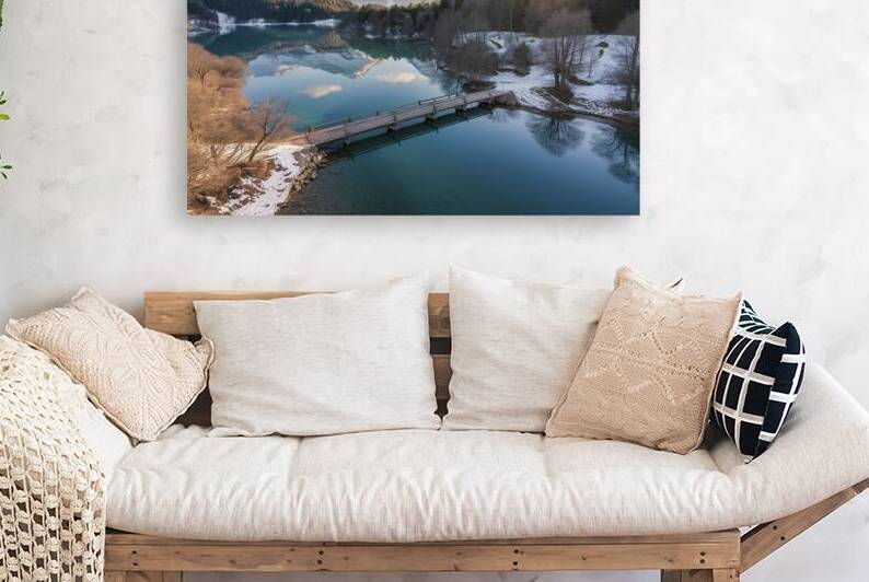 View over Sauris lake in Italian Alps 3 by Iremia Tudor