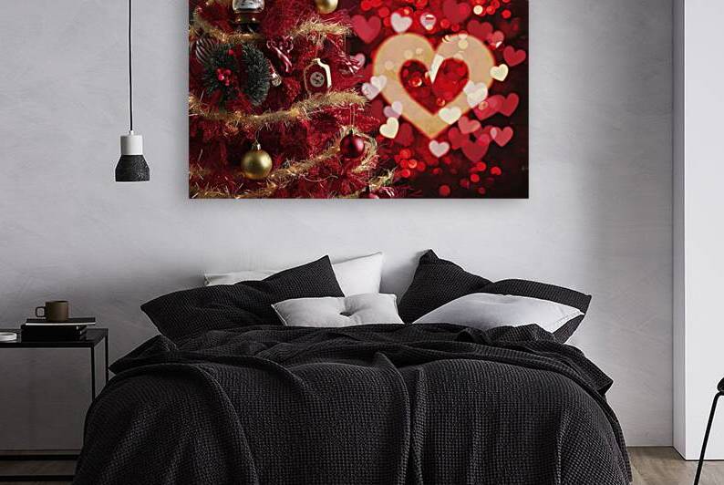 Christmas xmas background red abstract valentine by Iremia Tudor