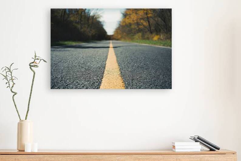 abstract empty asphalt blurry road and sunlight 3 by Iremia Tudor