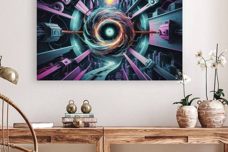 Abstract science futuristic energy technology con by Iremia Tudor