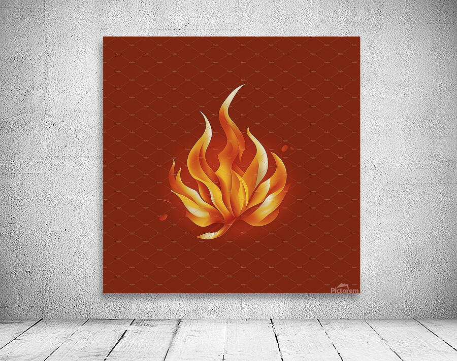 blaze fire flame texture background 2 Wall Preview